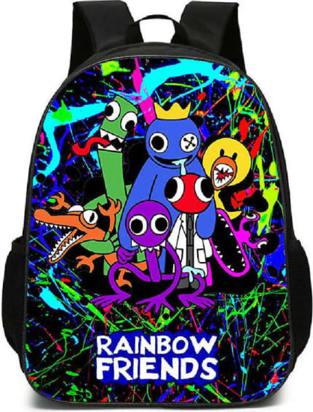 Rainbow Friends Ryggsekk - Skolesekk og Reisesekk med Gavepakke