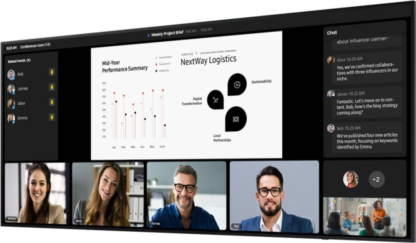 Bilde av Qp105dx-5K - 105" Diagonalklasse Led-Bakgrunnsbelyst Lcd-Skjerm - Intelligent Skilting 5120 X 2160