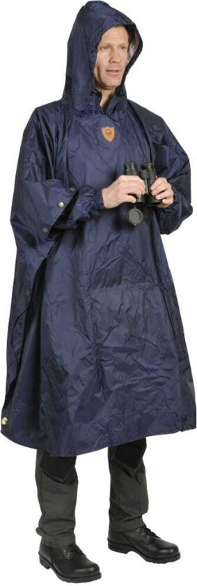Regnponcho, blå