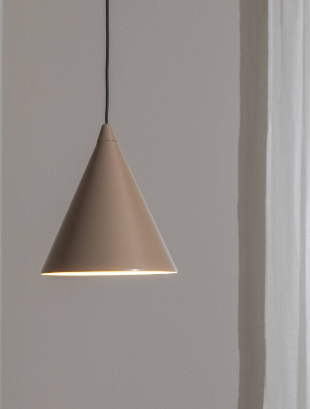 Shape hengelampe, beige, metall, kjegle, 1 lyskilde