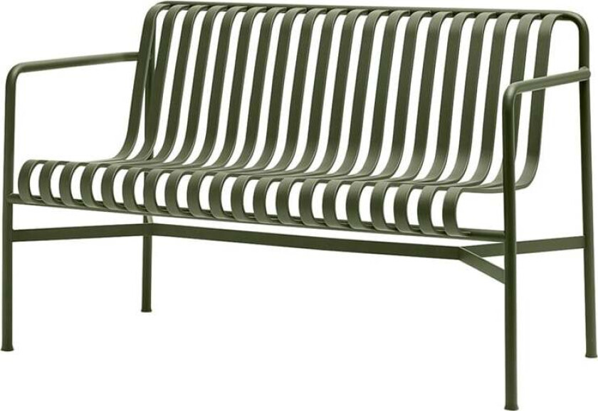 Palissade Dining benk med armlener Olive