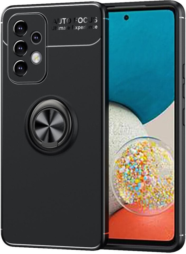 Samsung Galaxy A33 5G deksel med fingerring og innebygd plate