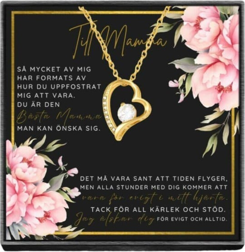 Til mamma gave cesoli gull med kort og boks