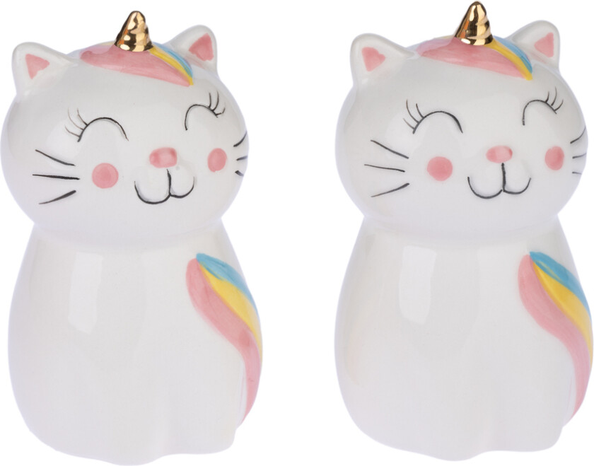 "Unicorn" salt- og pepperbøssesett - sett med 2 stk