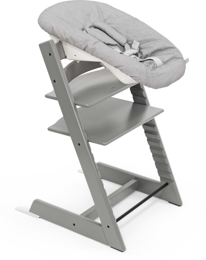 Tripp Trapp Matstol Bundle inkl. Newborn Set, Storm Grey/Grey - Matstoler - Bomull,Tre