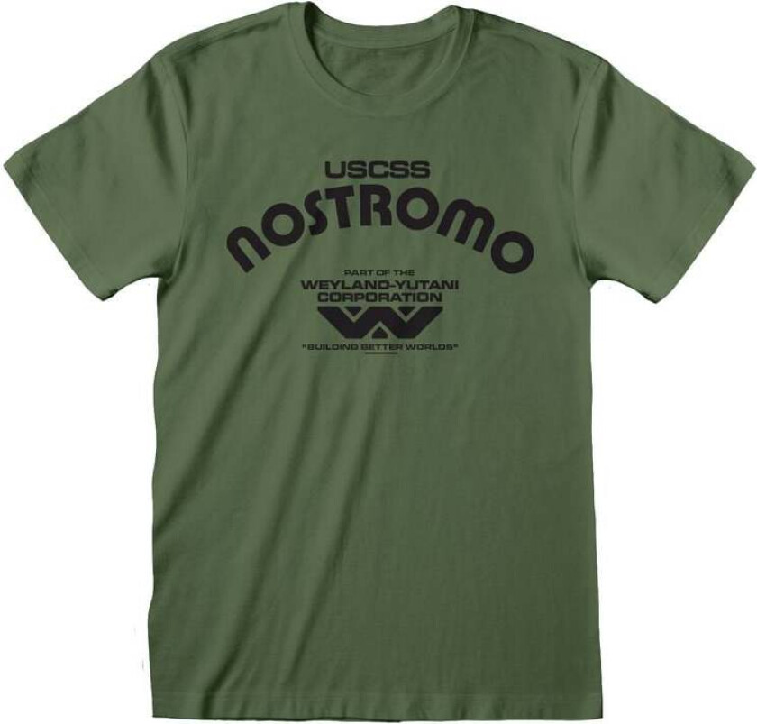 T-skjorte - Retro Nostromo - S til 3XL - Herrer - olivengrønn