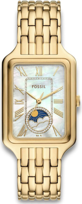 Raquel Sun Moon ES5398 - Kvarts - Gull - Dameklokker - Rustfritt stål - ledd m/pin - Mineral