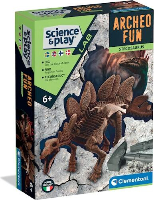 Utgravingssett Stegosaurus Clementoni