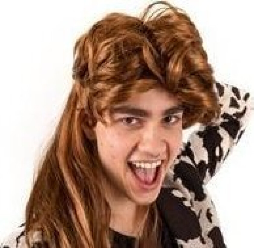 80S Wig Long Red Hair