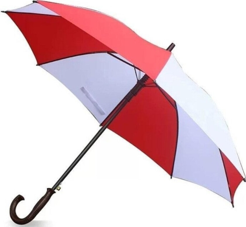 Umbrella Automatically Unfolding White And Red