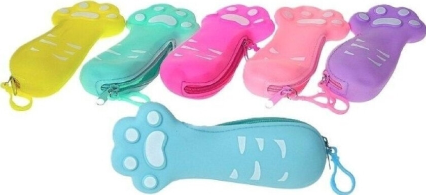 Silicone Cat Paw Pencil Case