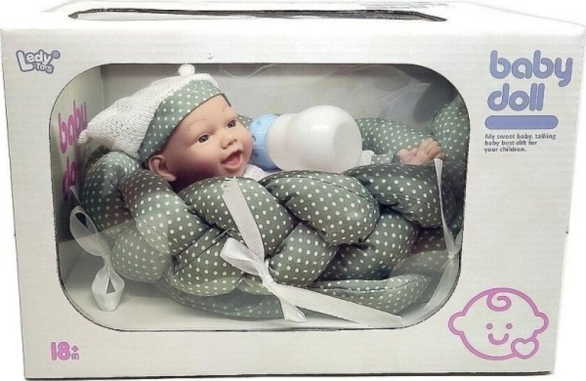 Baby Bobcat With Blanket And Bottle 25Cm