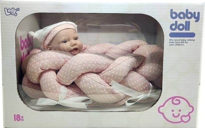 Baby Bobcat With Blanket And Bottle 25Cm