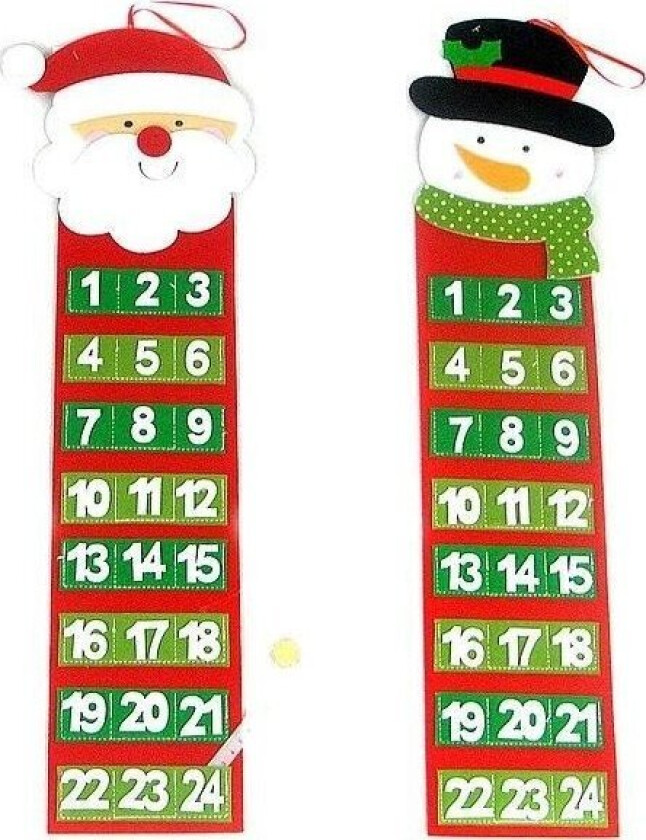 Felt Advent Calendar For Hanging Mix