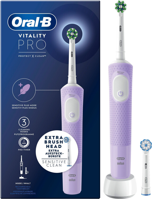 Oral-B - Vitality Pro Black CA HBOX + Extra Refill
