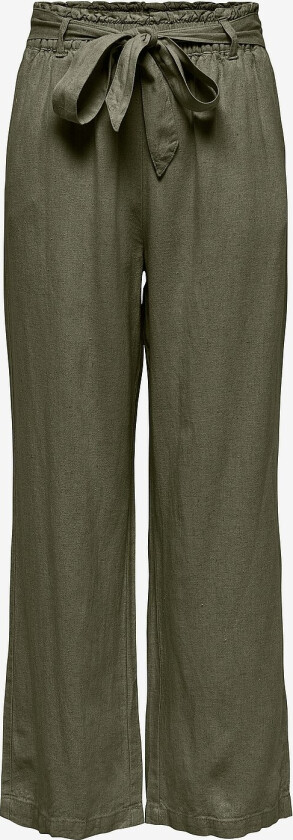 Bukser jdySay Linen Belt Pant Wvn - Brun