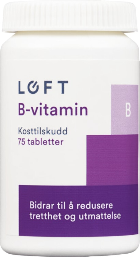 Vitamin B Svelgetablett 75stk