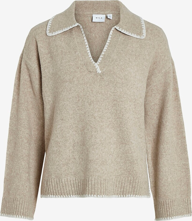 Genser viYazmin Detail Knit - Beige