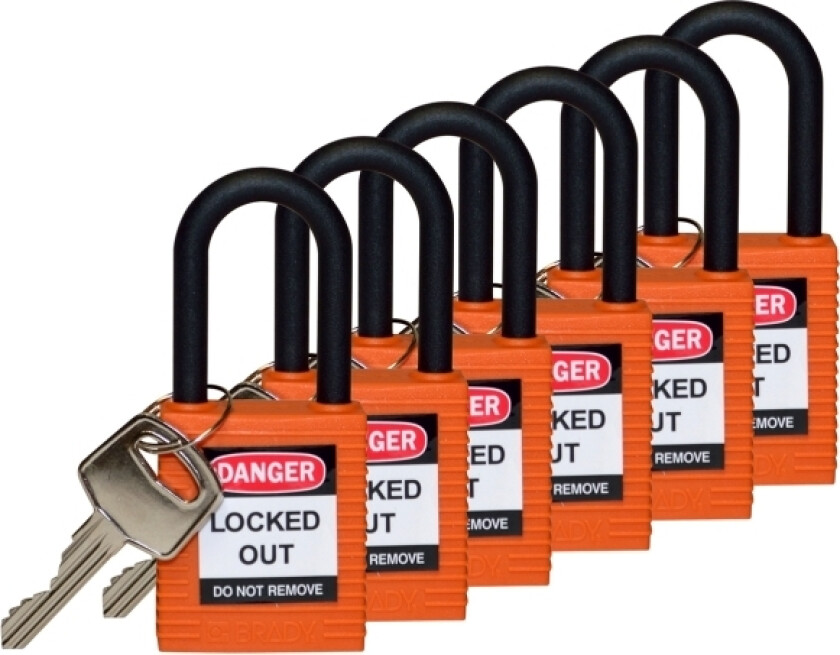 813598, Tradisjonell, Nøkkellås, Bruk Bare Én Nøkkel, Oransje, Nylon, Nylon