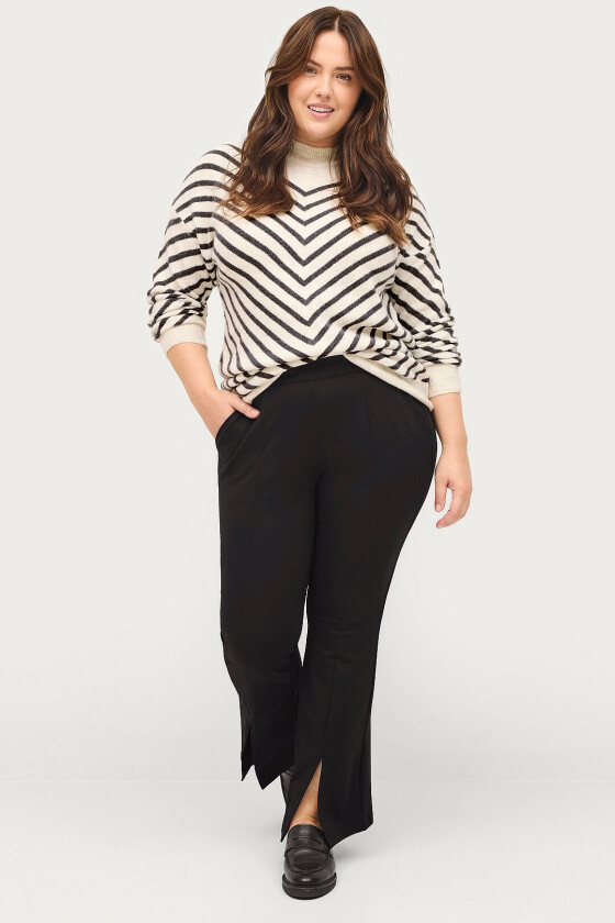 Bukser jMaddie Flare Slit - Svart