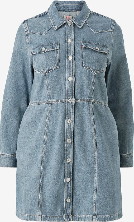 Denimkjole PL Flynn Western Dress - Blå