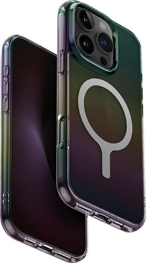 Deklas Case Uniq Iridescia For Iphone 16 Pro Magclick Charging Midnight