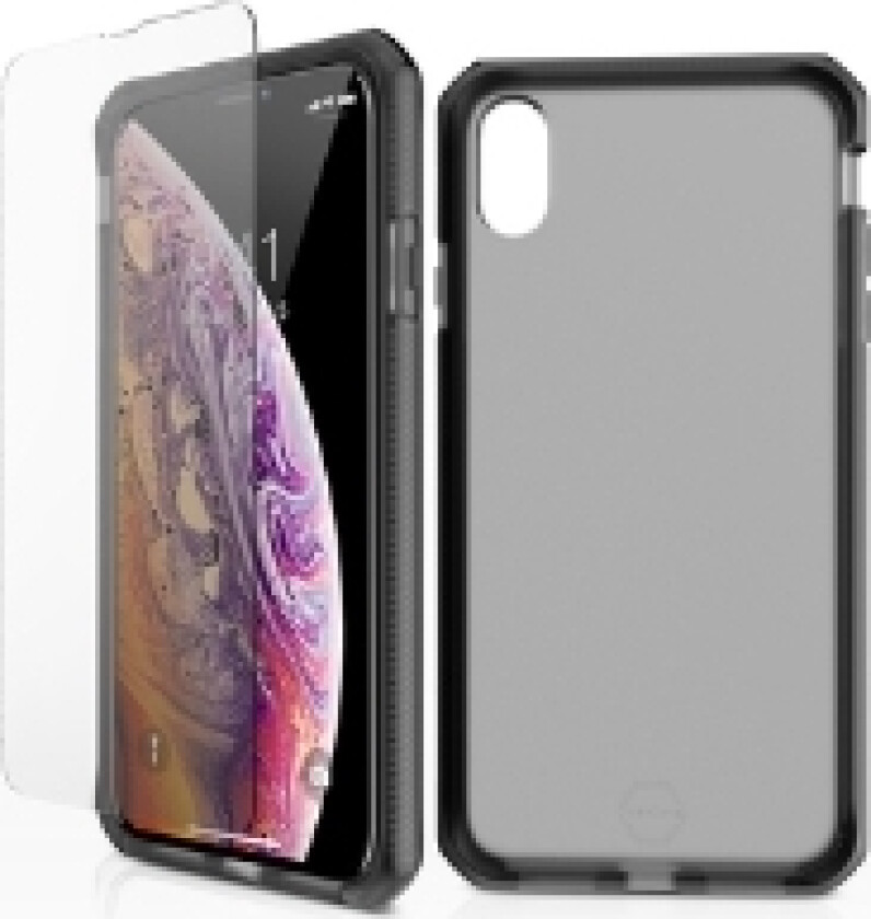 Itskins Supreme Frost360 (Supreme + 2.5D Glass) Cover Til Iphone Xs / X®. Sort