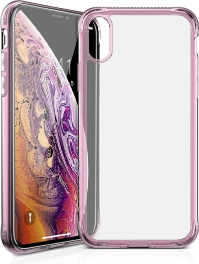 Itskins Nano Ice Cover Til Iphone Xs / X®. Lyserød Og Gennemsigtig