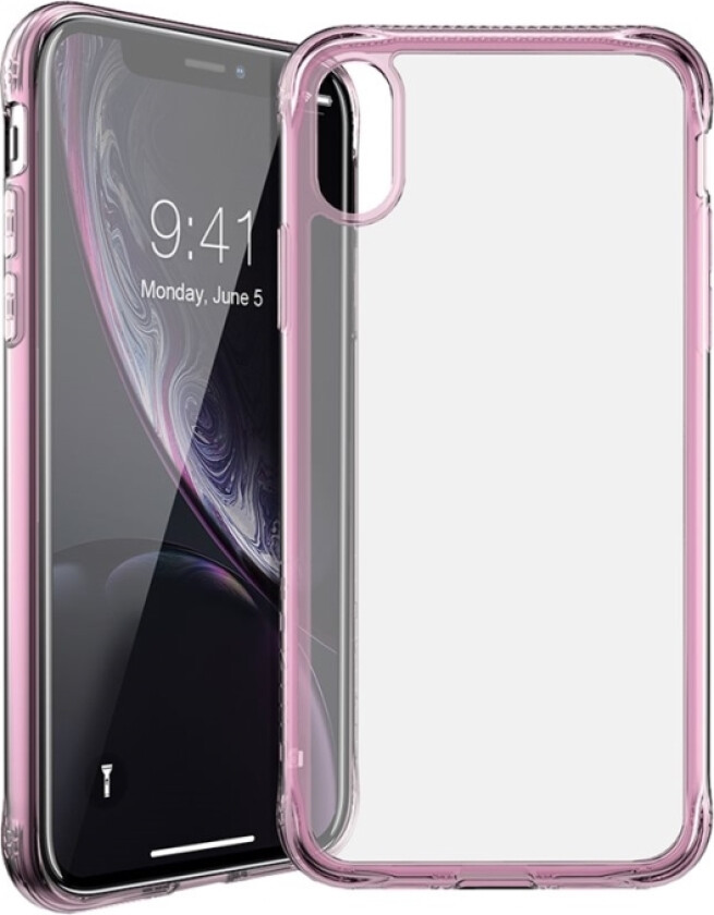 Itskins Nano // Ice - Baksidedeksel For Mobiltelefon - Polykarbonat, Termoplast-Polyuretan (Tpu) - Gjennomsiktig, Lys Lyserød - For Apple Iphone Xr
