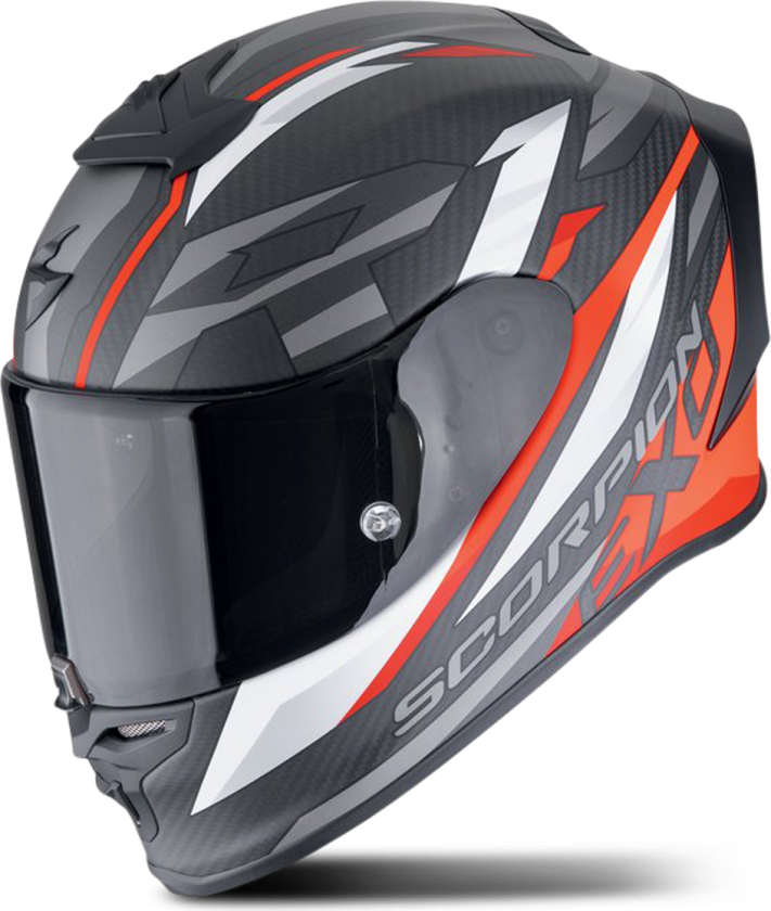 Helhjelm EXO-R1 EVO Karbon Air Runner Mattsvart-Rød