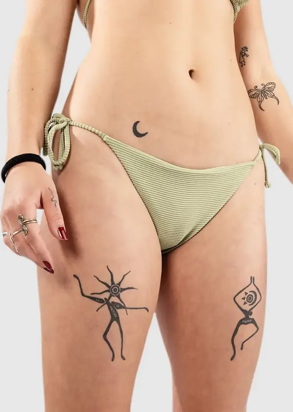 Tanlines Tie Side Tropic Bikinitruse grønn