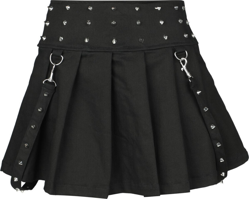 Goth Kort skjørt - Lorena Skirt - S til XXL - Damer - svart
