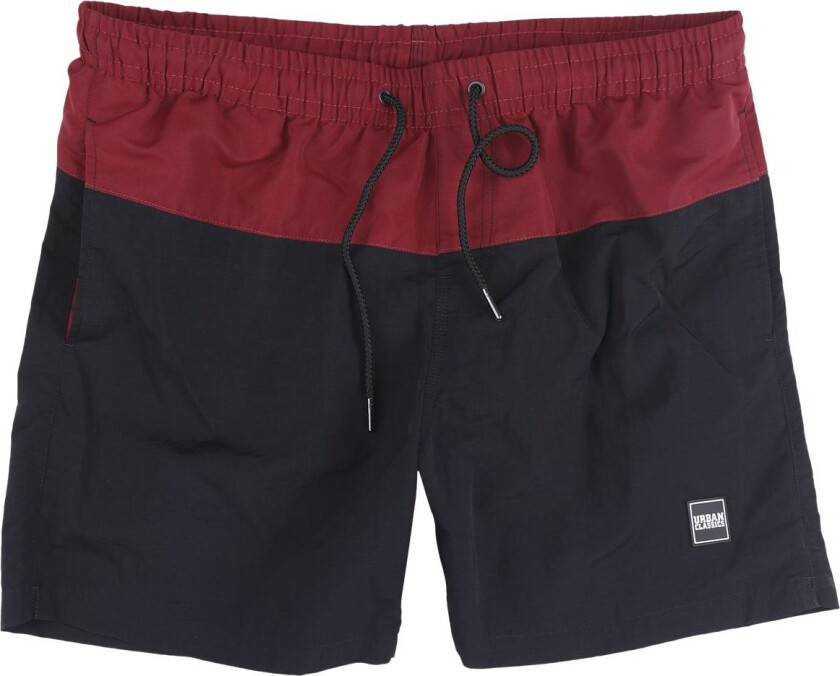 Badeshorts - Block Badeshorts - S til XXL - Herrer - rød