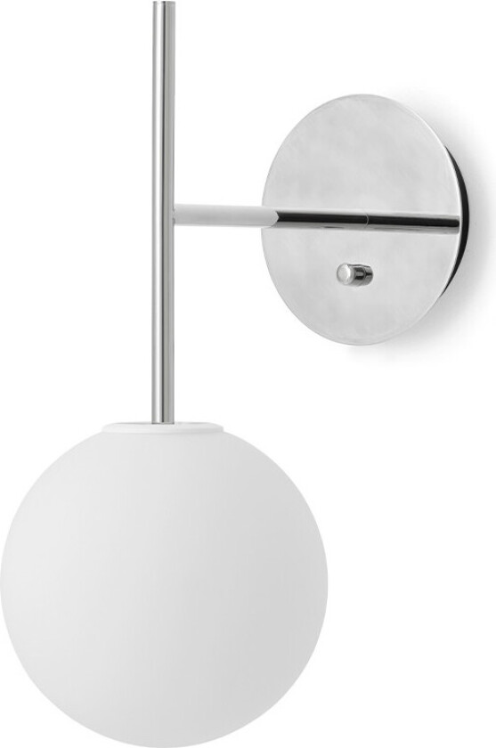 TR Bulb Suspended Vegglampe Polished Steel