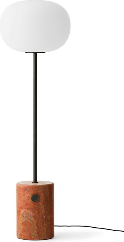 JWDA Gulvlampe Red Travertine/Bronzed Brass