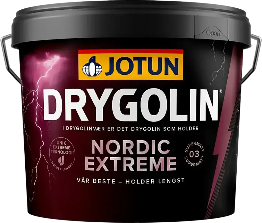 Utendørsmaling Nordic Extreme Supermatt B-base 2,7 liter