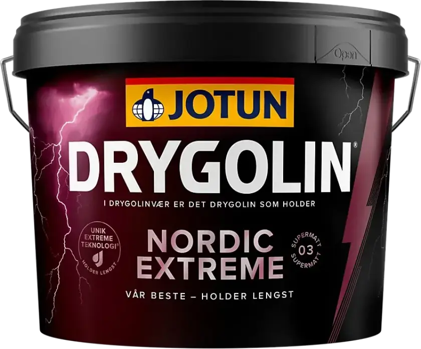 Utendørsmaling Nordic Extreme Supermatt B-base 9 liter