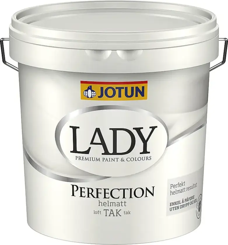 Jotun Lady Perfection tak hvit 2,7 liter