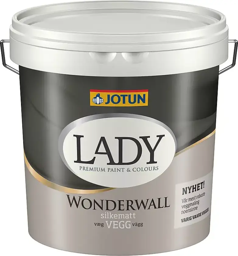 Wonderwall silkematt hvit 2,7 liter
