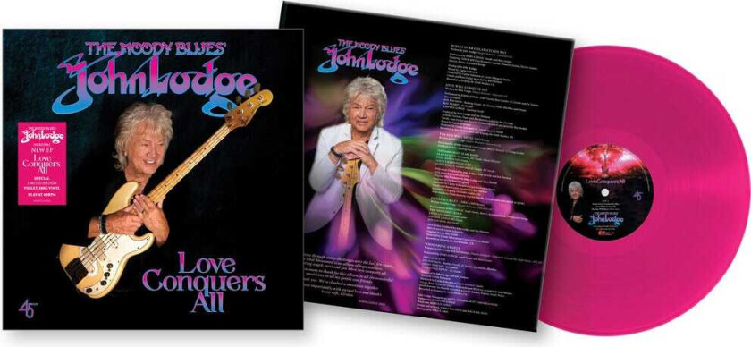 John Lodge Love Conquers All Violet LP/Vinyl