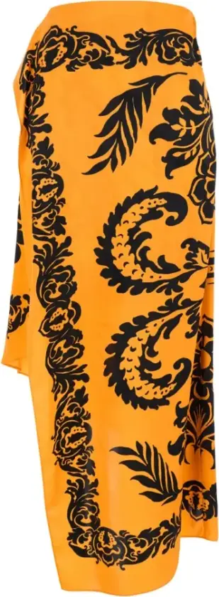 Dame, Skjørt, Oransje, XS