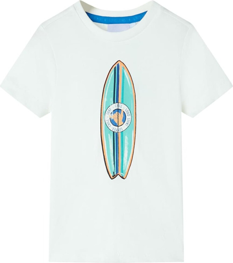 T-skjorte for barn med korte ermer ecru 116