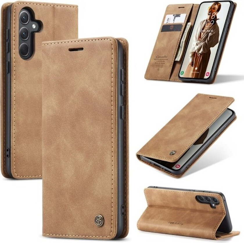 CASEME Lommebok-deksel Samsung Galaxy A56 5G Brown