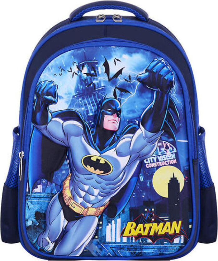 Barnehagesekk Marvel Dc Disney Captain America Batman Biler Lynet Mcqueen Student Skoleveske Ryggsekk (FMY) Batman