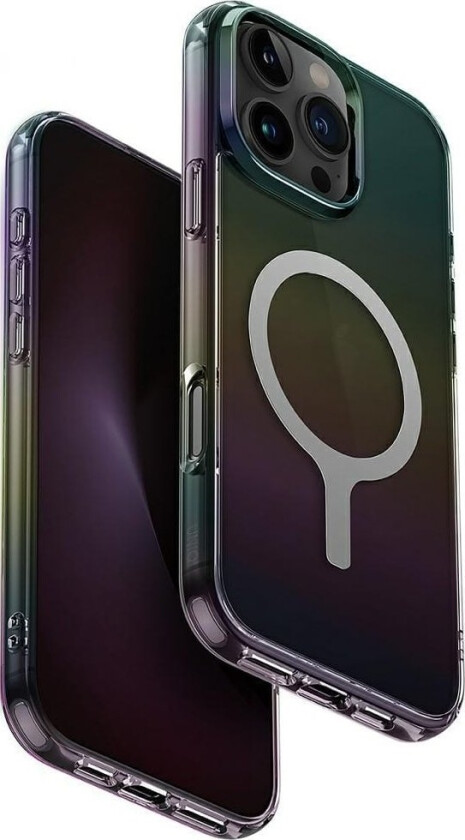 Deklas Case Uniq Iridescia For Iphone 16 Pro Max Magclick Charging Midnight