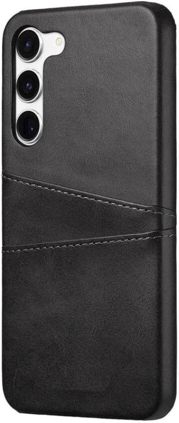 Retro deksel med kortholder Samsung Galaxy S25 Plus - Mørkegrå