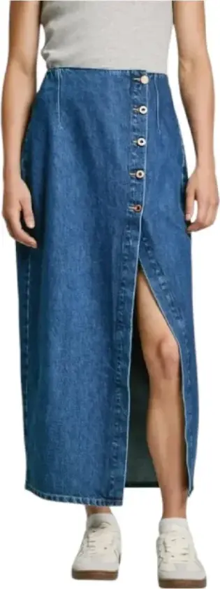 Dame, Skjørt, Blå, S