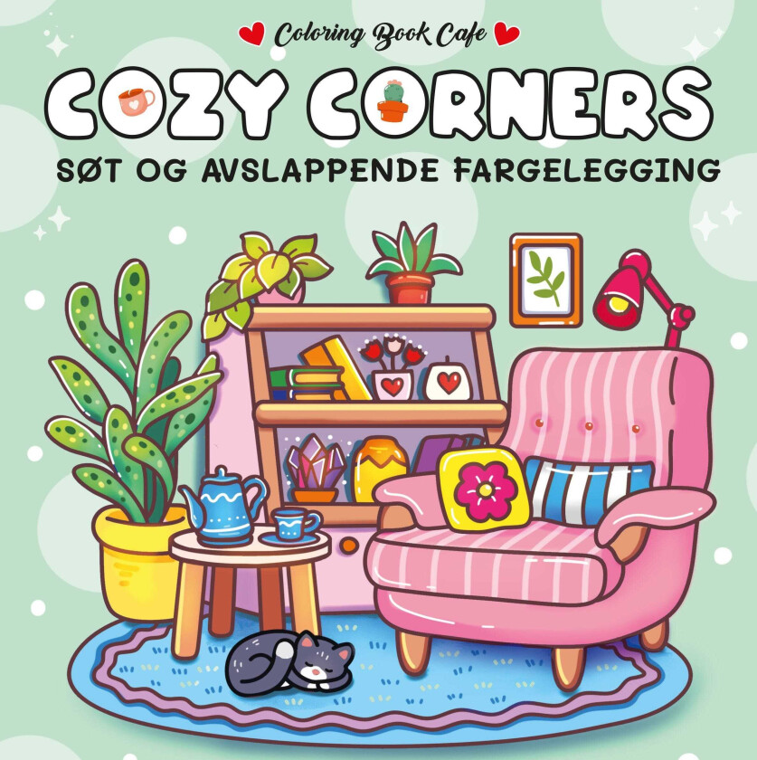 Cozy corners søt & avslappende fargelegging
