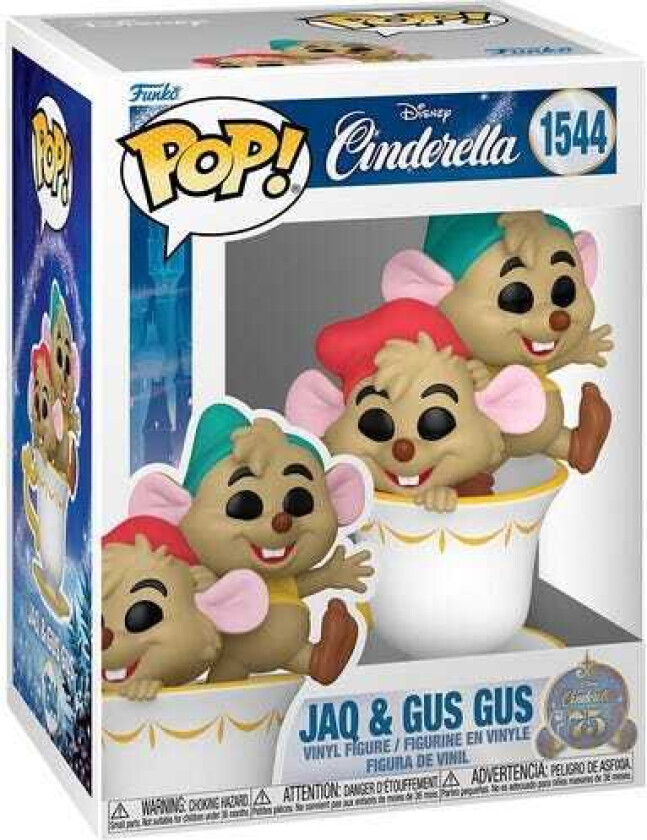 Disney Cinderella Jasper & Gus Gus in Cup, 75th Anniversary