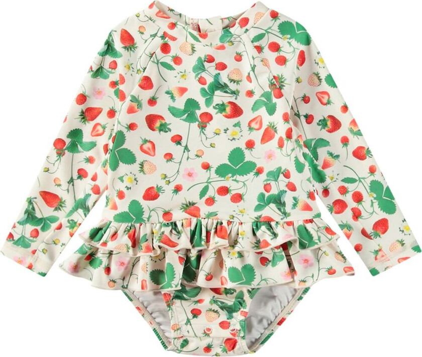 Narice Badedrakt Strawberry Field | Beige | 86/92 cm